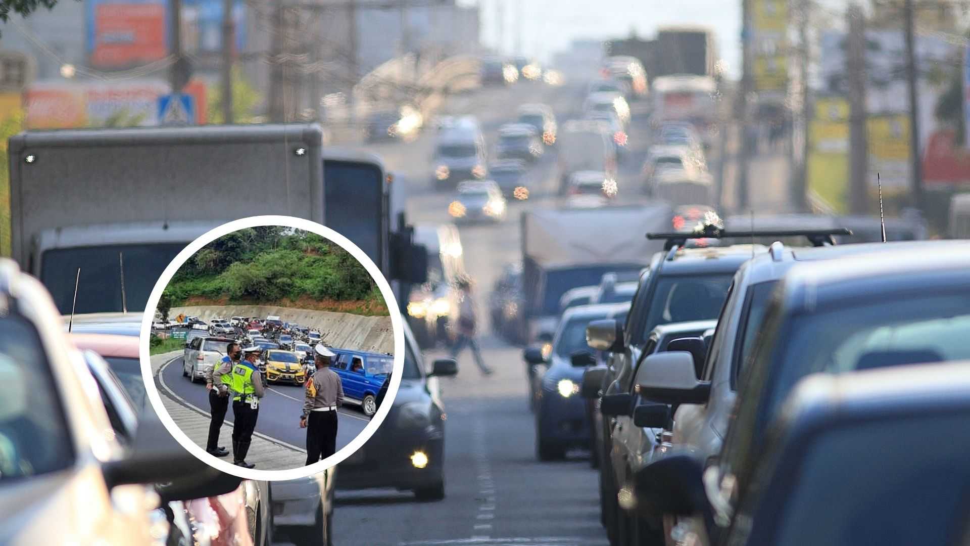 Arus Mudik Mulai Padat di Limbangan Garut, Polisi Berlakukan Sistem One Way